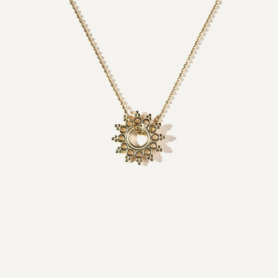 SAVITRI collier en Or vermeil 14K